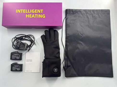 Unisex Heated Glove Liners, Fast-Charging Gloves with Intelligent Constant Temperature & Long-Lasting Battery Life, Suitable for Cycling, Hiking, Indoor & Outdoor Use, Thin Design in Saudi Arabia