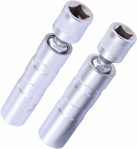 مجموعة Applianpar من 2 أداة إزالة مقبس Swivel شرارة 14 مم و 16 مم لثلاثين بوصة محرك مغناطيسي جدار رفيع 12 نقطة مفصل عالمي in Saudi Arabia