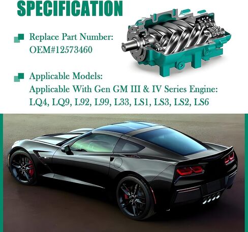 LS Oil Barbell ، 3 O Design Design LS Turbo Kit متوافق مع Gen GM III & IV استبدال OEM#12573460 ، LSS Professional لتحسين تدفق الزيت وملحقات السيارات للضغط in Saudi Arabia