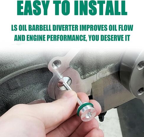 LS Oil Barbell ، 3 O Design Design LS Turbo Kit متوافق مع Gen GM III & IV استبدال OEM#12573460 ، LSS Professional لتحسين تدفق الزيت وملحقات السيارات للضغط in Saudi Arabia