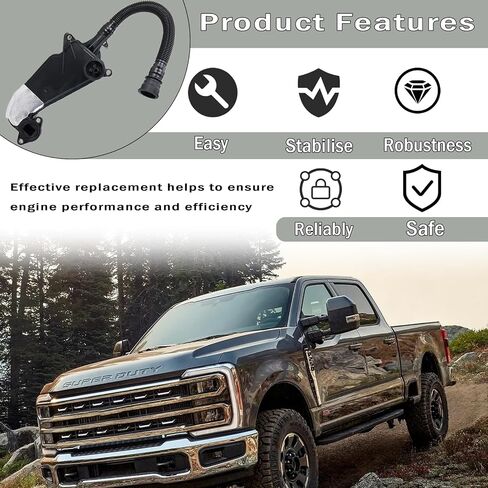 Diesel Air Oil Separator Assembly Compatible With 2011-2016 Ford F250 F350 F450 F550 Super Duty Models With 6.7L Powerstroke Diesel PCV CCV Vent Valve Engine Crankcase Replace#DC3Z6A785C in Saudi Arabia