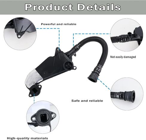Diesel Air Oil Separator Assembly Compatible With 2011-2016 Ford F250 F350 F450 F550 Super Duty Models With 6.7L Powerstroke Diesel PCV CCV Vent Valve Engine Crankcase Replace#DC3Z6A785C in Saudi Arabia