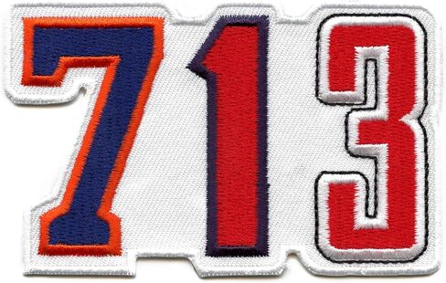 713 Houston Patch Sports Parody Embroidered Iron On in Saudi Arabia