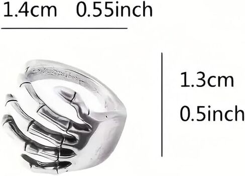 Halloween Earrings for Women Men Skeleton Hand Ear Cuffs Halloween Clip on Earrings Gothic Skull Claw Earrings for Women Men Costume Jewelry in Saudi Arabia
