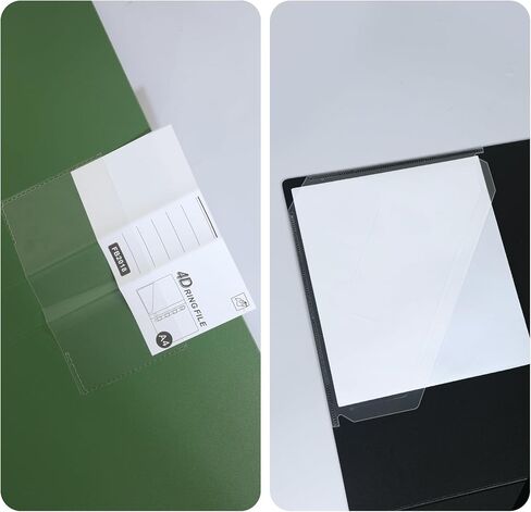 4 Ring Binders 0.8 Inch D Ring,4 Pack D Ring Binder A4,4 Ring（Black） in Kuwait