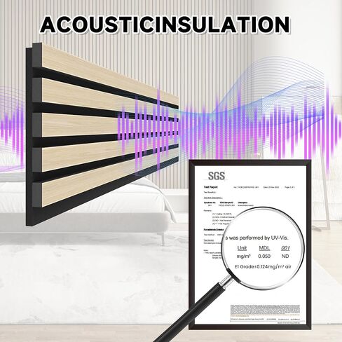 4 Pack Wood Slat Wall Wood Paneling,95 x 8 in Soundpoof Wooden Engineered Wood Slat Wall Panels,Stylish Acoustic Wall Panels for Interior Wall Decor with Felt Backing,Oak in Saudi Arabia