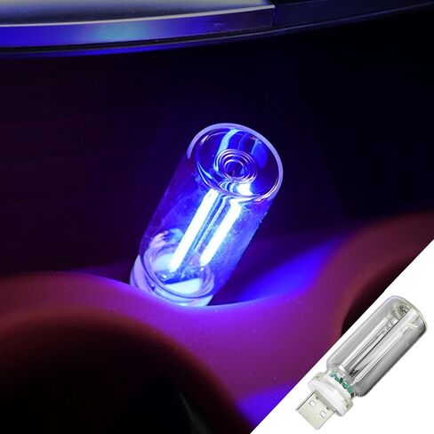 Touch Control Car Atmosphere Light, USB Lights Portable Mini Glass Bottle LED Bulb Night Lights, USE for Vehicle Bedroom Camping Decoration - Yellow in Saudi Arabia
