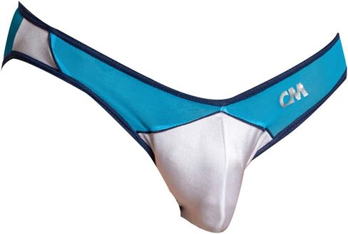 Men's Sexy Thong Half Mesh Strap Bikini Dual Color G-String Micro Pouch Enhancing Jockstrap Underwear in Kuwait