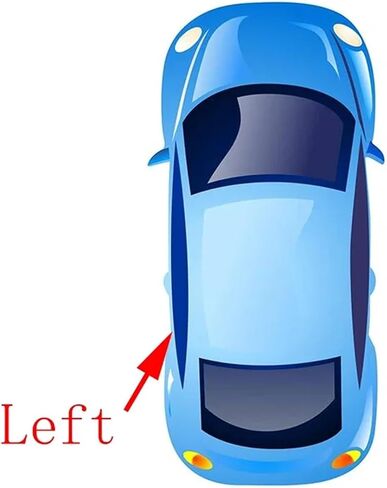 Car Door Window Glass Rubber Pressure Seal Belt Trim Weatherstrip Strip for High-Land 2008 2009 2010 2011 2012 2013 2014(Rear Left) in Saudi Arabia