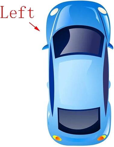 Car Door Window Glass Rubber Pressure Seal Belt Trim Weatherstrip Strip for High-Land 2008 2009 2010 2011 2012 2013 2014(Rear Left) in Saudi Arabia