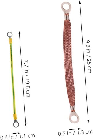 Ciieeo 20pcs Engine Ground Strap Kit Braided Ground Cable Automotive Grounding Straps High Conductivity Heavy Duty Flexible Secure Terminals in Saudi Arabia