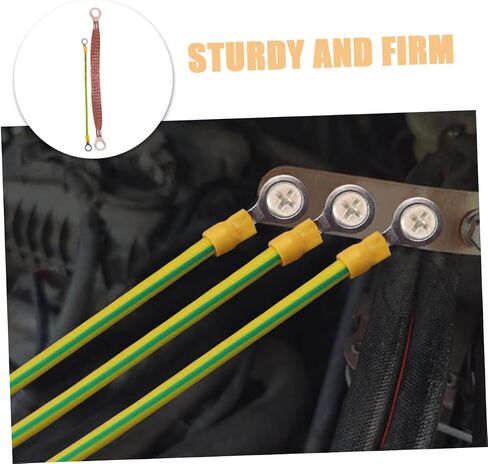 Ciieeo 20pcs Engine Ground Strap Kit Braided Ground Cable Automotive Grounding Straps High Conductivity Heavy Duty Flexible Secure Terminals in Saudi Arabia
