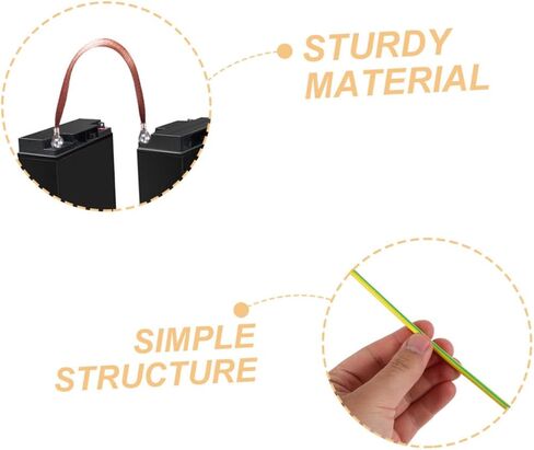 Ciieeo 20pcs Engine Ground Strap Kit Braided Ground Cable Automotive Grounding Straps High Conductivity Heavy Duty Flexible Secure Terminals in Saudi Arabia