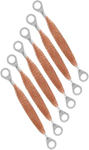 6pcs High Conductivity Grounding Cable Straps Kit for Automotive Engine Car Body Easy Install Flat Braided Design in Saudi Arabia