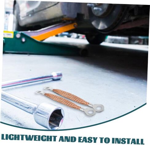 6pcs High Conductivity Grounding Cable Straps Kit for Automotive Engine Car Body Easy Install Flat Braided Design in Saudi Arabia