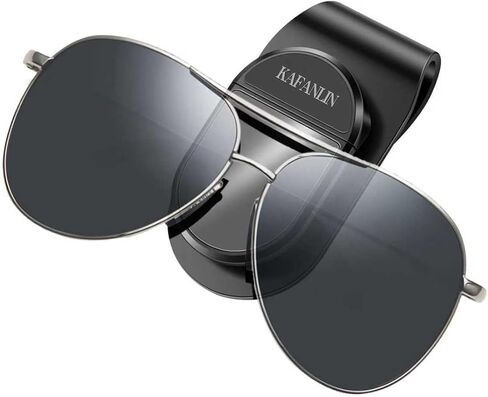 حامل الطراز الشمسي لمقطع Car Visor Clip Eyeglass Sunglass ABS ABS Plastic Asset Asset Asset للرجال in Kuwait