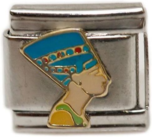 Sexy Sparkles Ancient Egyptian Queen Nefertiti Italian Link Bracelet Charm in Saudi Arabia