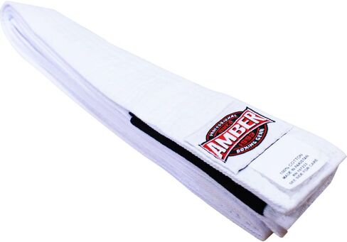 Premium Karate Belt, 100% Cotton Canvas Martial Arts Belt for Karate, Taekwondo & Judo, Durable, Comfortable & Secure Fit, Ideal for Training & Competition, White, Size 0-81 Inches in Saudi Arabia