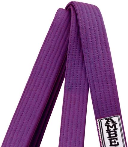 Premium Karate Belt, 100% Cotton Canvas Martial Arts Belt for Karate, Taekwondo & Judo, Durable, Comfortable & Secure Fit, Ideal for Training & Competition, Purple, Size 9-144 Inches in Saudi Arabia