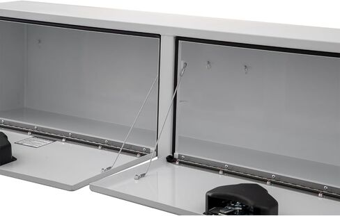 منتجات المشترين 1702840 صندوق الشاحنة الأبيض الصلب مع مزلاج T-Handle ، 16 × 13 × 72 بوصة ، صندوق أدوات الشاحنة للتخزين والتنظيم ، صندوق القفل لشاحنات العمل in Kuwait
