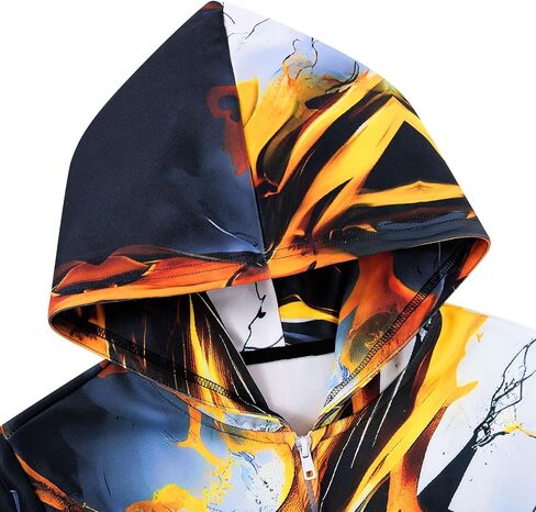 TUONROAD Unisex Teens Zip-up Hoodies for 12-14 Years Boys Funny Pullover Shirt 12 13Y 14Y Teenagers Black Yellow Sweatshirts Juniors Trendy Novelty Hooded Jackets in Kuwait