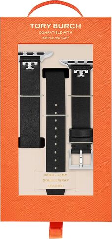 Tory Burch Women's T Double Wrap Leather Band for Apple Watch in Saudi Arabia