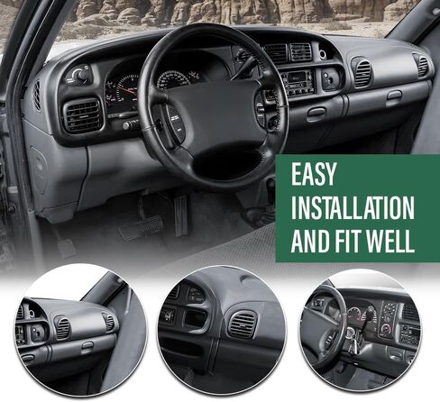 LQI Dash Dashboard Core Prottrict Frame Single ، متوافق مع Dodge RAM 1500 2500 3500 1998-2001 ، Mist Gray in Saudi Arabia