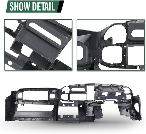 LQI Dash Dashboard Core Prottrict Frame Single ، متوافق مع Dodge RAM 1500 2500 3500 1998-2001 ، Mist Gray in Saudi Arabia