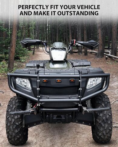 SAUTVS Front Bumper Guard for Polaris Sportsman 450 500 600 700 800 2005-2010, Combined Steel Front Brush Guard Bumper Bar Protector with Light Bar Bracket Accessories in Saudi Arabia