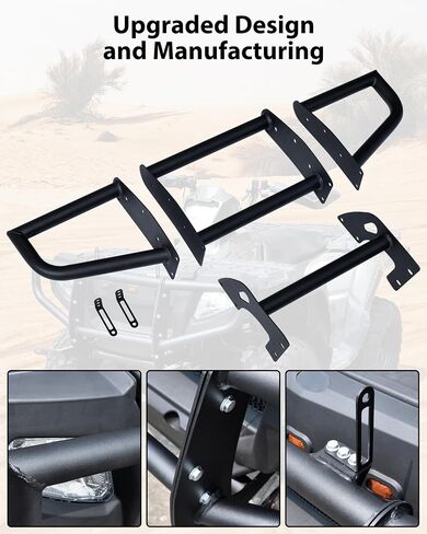 SAUTVS Front Bumper Guard for Polaris Sportsman 450 500 600 700 800 2005-2010, Combined Steel Front Brush Guard Bumper Bar Protector with Light Bar Bracket Accessories in Saudi Arabia
