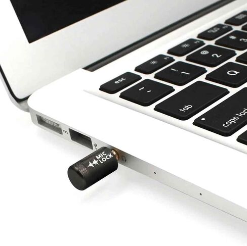 Mic-Lock 3.5mm for Headphone Port - Microphone Audio and Data Security - Privacy Protector for Laptops, Smartphones, Tablets, and Computers (Black, Single Pack) in Kuwait