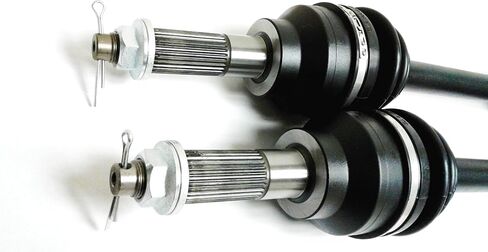 Precision Rear CV Axles & Brgs for Kawasaki 59266-0049 59266-0050, Mule PRO, Left & Right, Quality Tested, Heat-Treated, 4140 Chromoly Steel, Exact Fit, ATVPC in Saudi Arabia