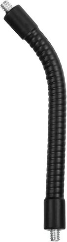 PATIKIL 8" Gooseneck, 1/4"-20 Male to Male Thread Metal Universal Hose Flexible Arm Gooseneck Tube Extension Holder for Action Camera, Phone, Microphone, Black in Saudi Arabia