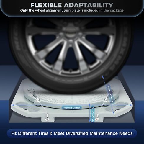Wheel Alignment Turn Plates, 2pcs Turntable Front End Turn Plate Table for Car Truck, 360° Rotating Wheel Alignment Tool, 3-Ton Capacity Each Plate in Saudi Arabia
