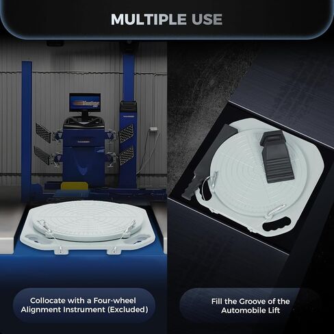Wheel Alignment Turn Plates, 2pcs Turntable Front End Turn Plate Table for Car Truck, 360° Rotating Wheel Alignment Tool, 3-Ton Capacity Each Plate in Saudi Arabia