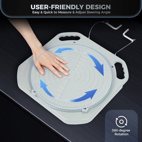Wheel Alignment Turn Plates, 2pcs Turntable Front End Turn Plate Table for Car Truck, 360° Rotating Wheel Alignment Tool, 3-Ton Capacity Each Plate in Saudi Arabia
