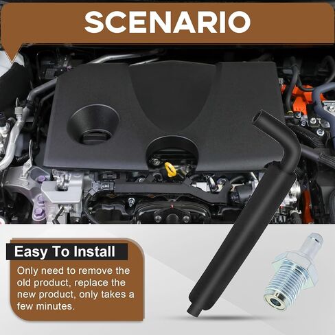 Genuine OEM Replacement PCV Valve and Hose Kit 12204-28020 12262-28021 for Toyota 2 4L Engine Fits Camry Corolla Highlander RAV4 Solara Matrix Scion tC xB Lexus HS250h 2002-2018 Models in Saudi Arabia