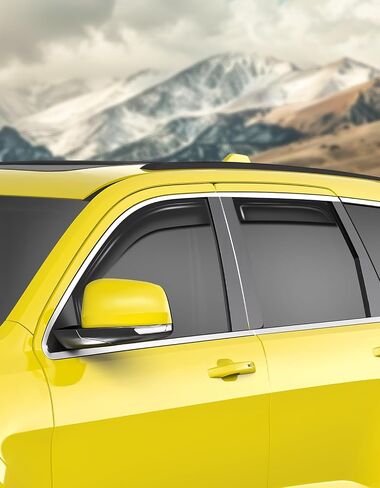 in-Channel Window Rain Guards Fit for Truck Dodge RAM 2009-2018 Crew Cab Mega Cab Extra Durable Window Deflectors Vent Visors Shades Car Accessories Visors Rain Guards in Kuwait