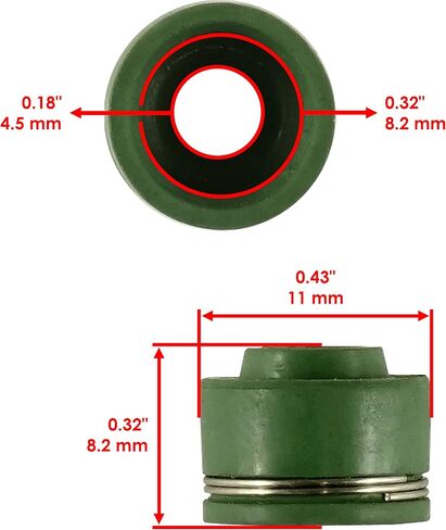 Caltric 8x Valve Stem Seal Compatible with Yamaha 51Y-12119-00-00 in Saudi Arabia
