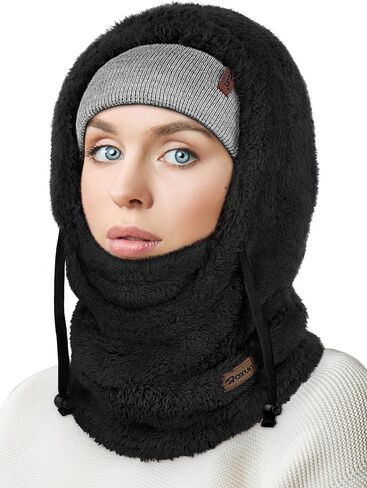 Ski Mask Fleece Balaclava, Windproof Face Mask Winter Warm Neck Cover Helmet Hood for Men Women in Saudi Arabia