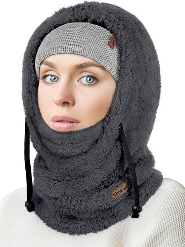 Ski Mask Fleece Balaclava, Windproof Face Mask Winter Warm Neck Cover Helmet Hood for Men Women in Saudi Arabia
