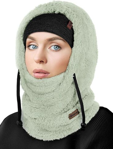 Ski Mask Fleece Balaclava, Windproof Face Mask Winter Warm Neck Cover Helmet Hood for Men Women in Saudi Arabia