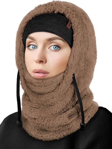 Ski Mask Fleece Balaclava, Windproof Face Mask Winter Warm Neck Cover Helmet Hood for Men Women in Saudi Arabia