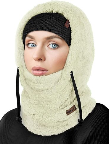 Ski Mask Fleece Balaclava, Windproof Face Mask Winter Warm Neck Cover Helmet Hood for Men Women in Saudi Arabia