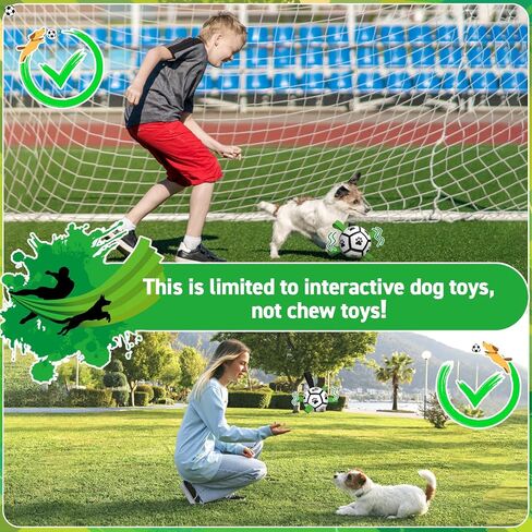 Dog Toys Soccer Ball with Straps - Durable Dog Balls for Large Dogs, Beach Pool Dog Water Toy, Dog Tug Toys for Tug of War, Puppy Dog Birthday Gifts (8 Inch) in Saudi Arabia