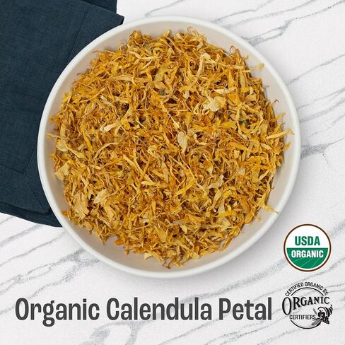 J Mac Botanicals, Organic St Johns Wort herb (16 oz) loose leaf St. John's wort, Certified USDA Organic by Organic Certifiers, Inc. European harvest, Packaged in the USA, Quality Resealable bag in Saudi Arabia
