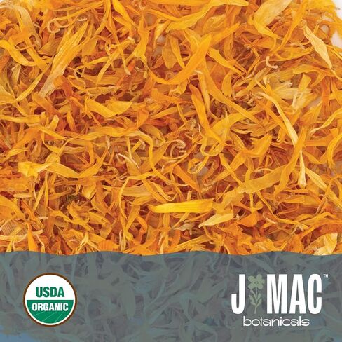 J Mac Botanicals, Organic St Johns Wort herb (16 oz) loose leaf St. John's wort, Certified USDA Organic by Organic Certifiers, Inc. European harvest, Packaged in the USA, Quality Resealable bag in Saudi Arabia