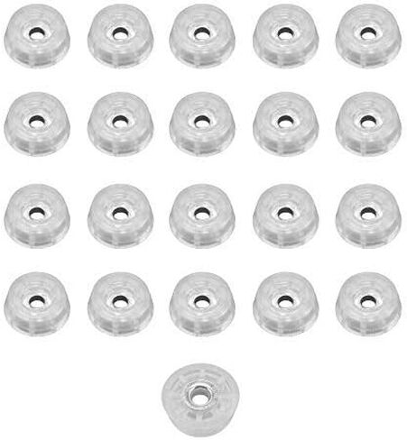 20 Clear Medium Round Rubber Feet - .312 H X .875 D - Made in USA - Food Safe, Cutting Boards, Electronics, Crafts, Woodworking… in Kuwait