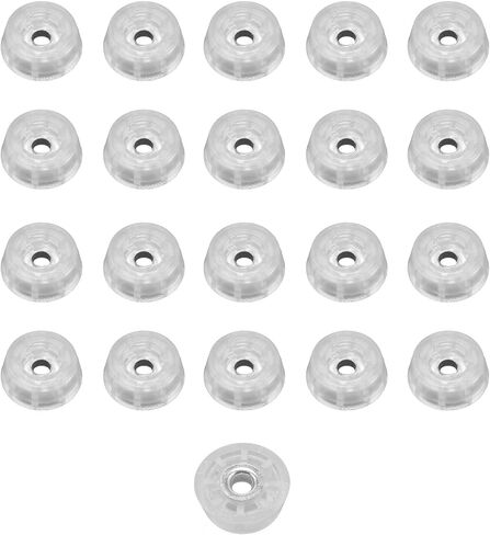 20 Clear Medium Round Rubber Feet - .312 H X .875 D - Made in USA - Food Safe, Cutting Boards, Electronics, Crafts, Woodworking… in Kuwait