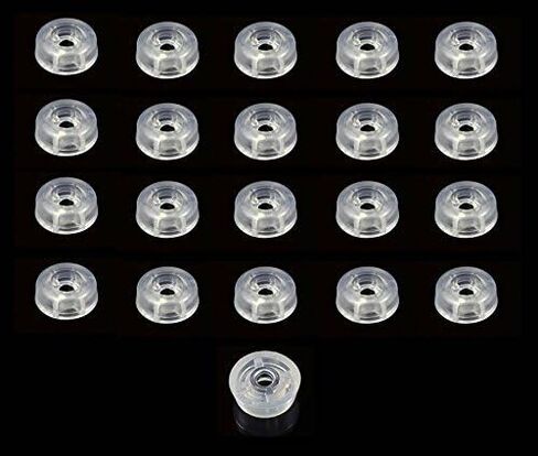 20 Clear Medium Round Rubber Feet - .312 H X .875 D - Made in USA - Food Safe, Cutting Boards, Electronics, Crafts, Woodworking… in Kuwait